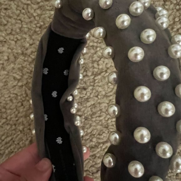 Lele Sadoughi Woven Pearl Headband